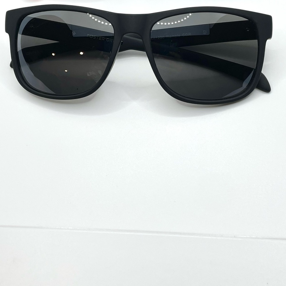 Foster Grant Matte Black Driving Sunglasses Reduces Back Glare